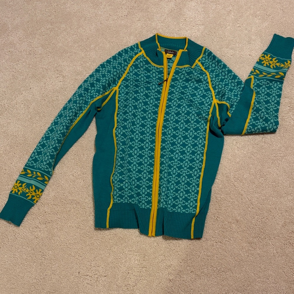 Cabala’s Patterned Zip-Up Sweater